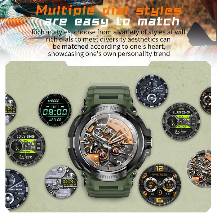 1.5 Inch Colour Screen Bluetooth Smart Watch Health & Sports Monitoring