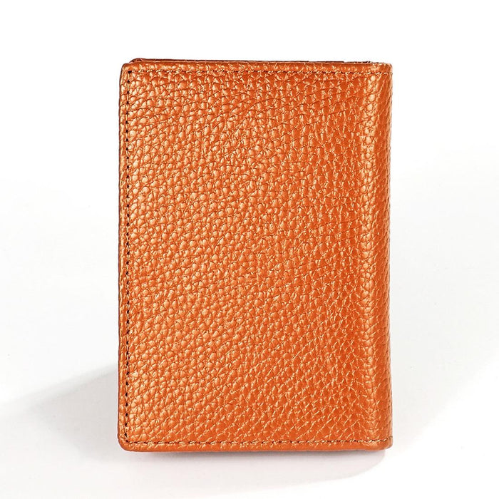 Men Leather Rfid Card Holder - Blocking Technology