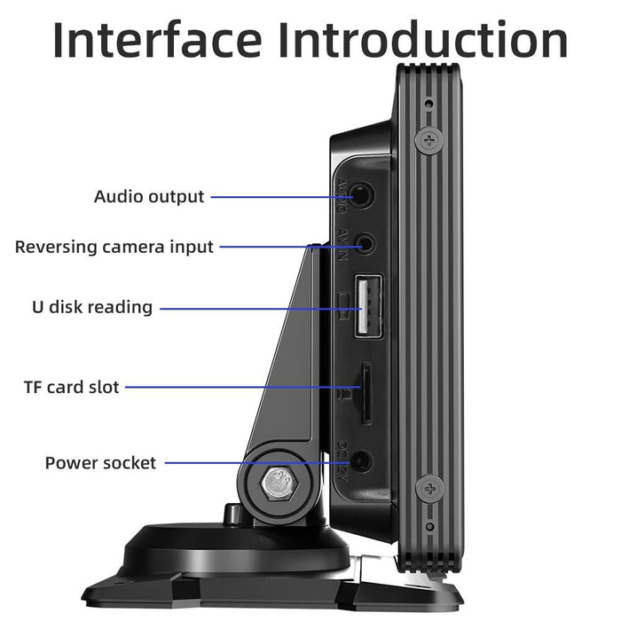 10.26 Inch Car Mp5 Player With Carplay / Android Auto - Portable Black