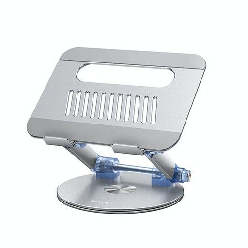 Foldable Laptop Swivel Stand Silver