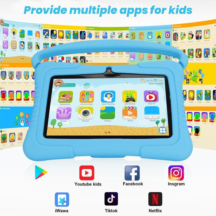 Kids 7 Inch 2gb + 32gb Android 10 Allwinner A100 Quad Core