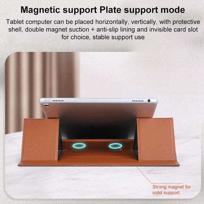 Magnetic Leather Tablet Laptop Folding Holder