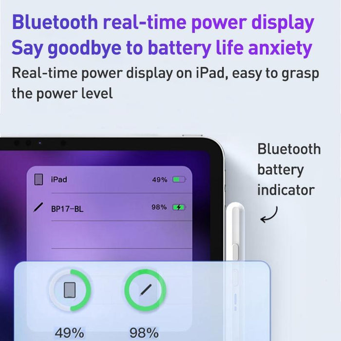 For Ipad Lenovo Thinkplus Bp17-Bl Magnetic Bluetooth Touch Capacitive Stylus Pen