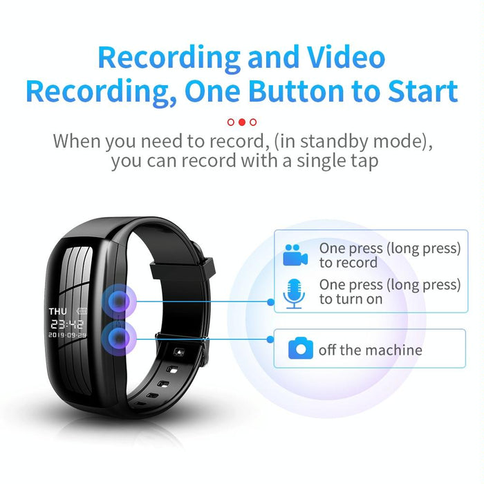 C5 Hd Noise Reduction Smart Recording Electronic Bracelet Capacity 128Gb