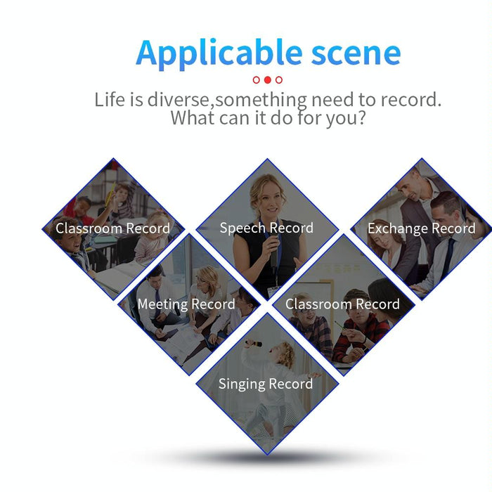 C5 Hd Noise Reduction Smart Recording Electronic Bracelet Capacity 128Gb