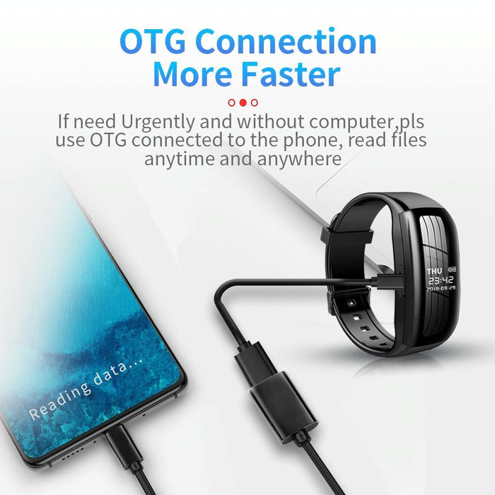 C5 Hd Noise Reduction Smart Recording Electronic Bracelet Capacity 128Gb