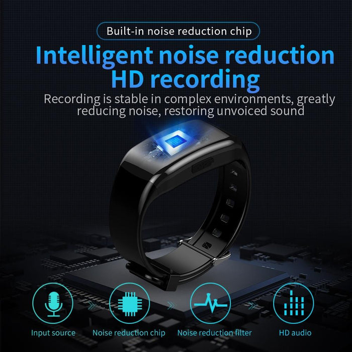 C5 Hd Noise Reduction Smart Recording Electronic Bracelet Capacity 128Gb