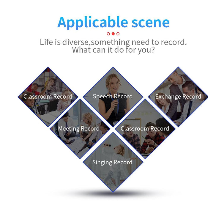 C5 Hd Noise Reduction Smart Recording Electronic Bracelet Capacity 128Gb