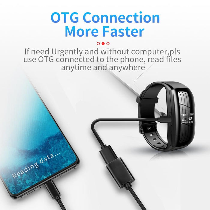 C5 Hd Noise Reduction Smart Recording Electronic Bracelet Capacity 128Gb