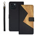 Idewei Two Colour Splicing Leather Phone Case For Iphone 15