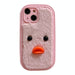 Plush Eyes Duck Tpu Phone Case For Iphone 15