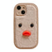 Plush Eyes Duck Tpu Phone Case For Iphone 15