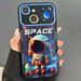 Astronaut Pattern Large Window Tpu Phone Case For Iphone 15