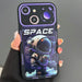 Astronaut Pattern Large Window Tpu Phone Case For Iphone 15