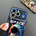 Astronaut Pattern Large Window Tpu Phone Case For Iphone 15