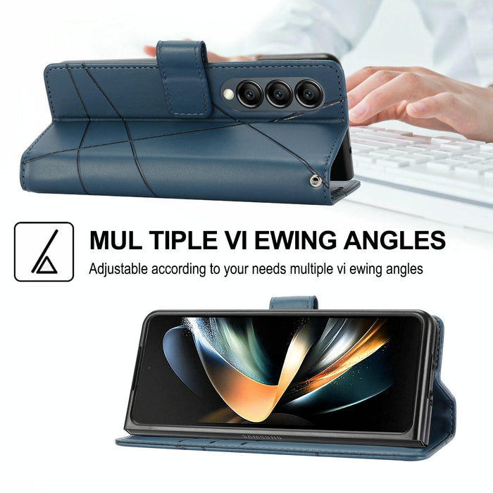 Samsung Galaxy z Fold 4 Embossed Pu Leather Phone Case