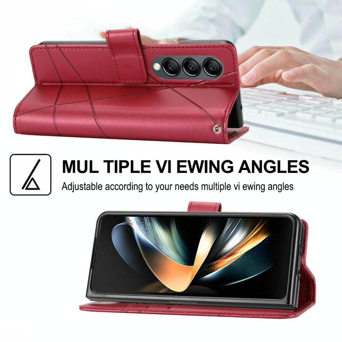 Samsung Galaxy z Fold 4 Embossed Pu Leather Phone Case