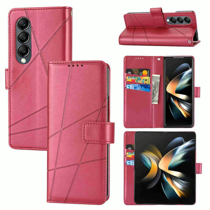 Samsung Galaxy z Fold 4 Embossed Pu Leather Phone Case
