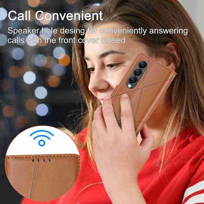 Samsung Galaxy z Fold 4 Embossed Pu Leather Phone Case