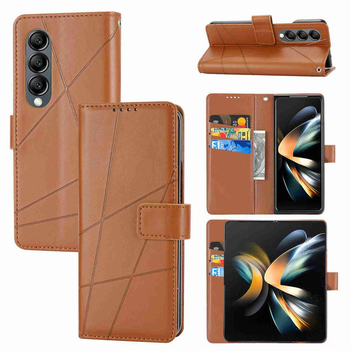 Samsung Galaxy z Fold 4 Embossed Pu Leather Phone Case