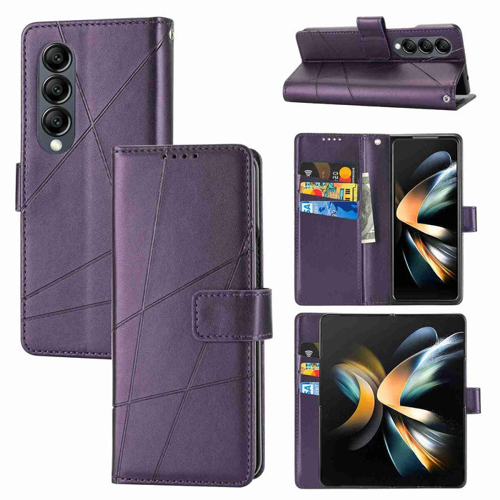 Samsung Galaxy z Fold 4 Embossed Pu Leather Phone Case