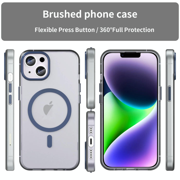 Magsafe Frosted Translucent Tpu Pc Full Coverage Phone Case