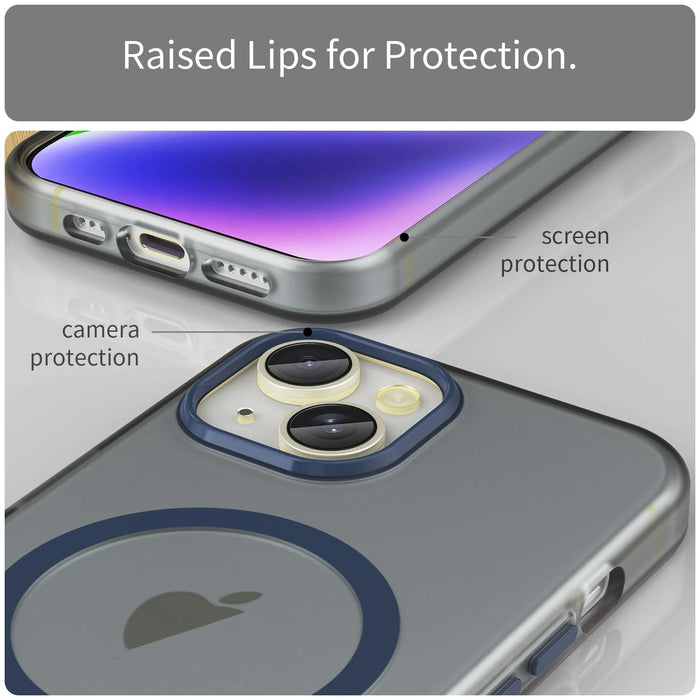 Magsafe Frosted Translucent Tpu Pc Full Coverage Phone Case