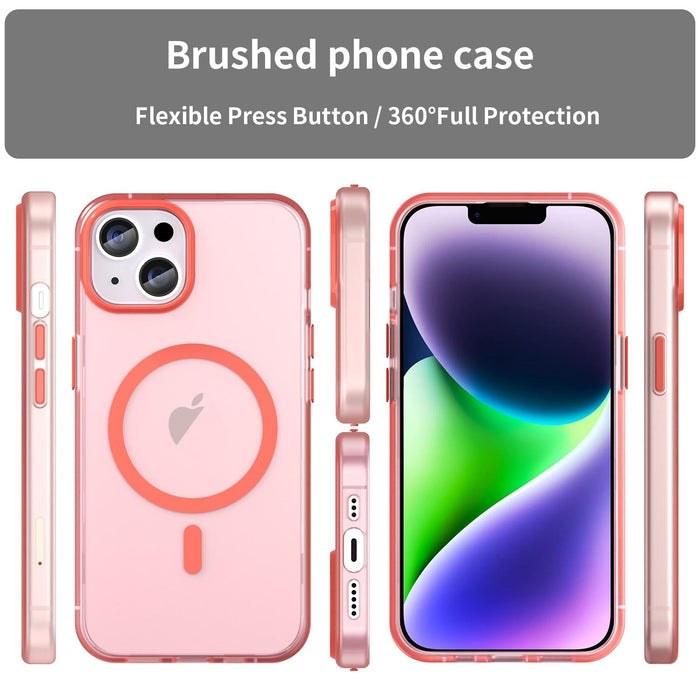 Magsafe Frosted Translucent Tpu Pc Full Coverage Phone Case