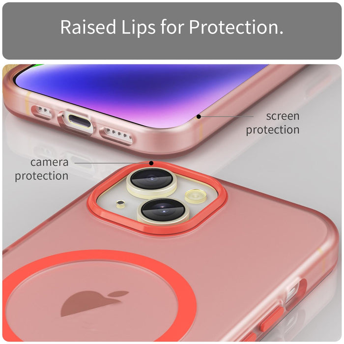 Magsafe Frosted Translucent Tpu Pc Full Coverage Phone Case