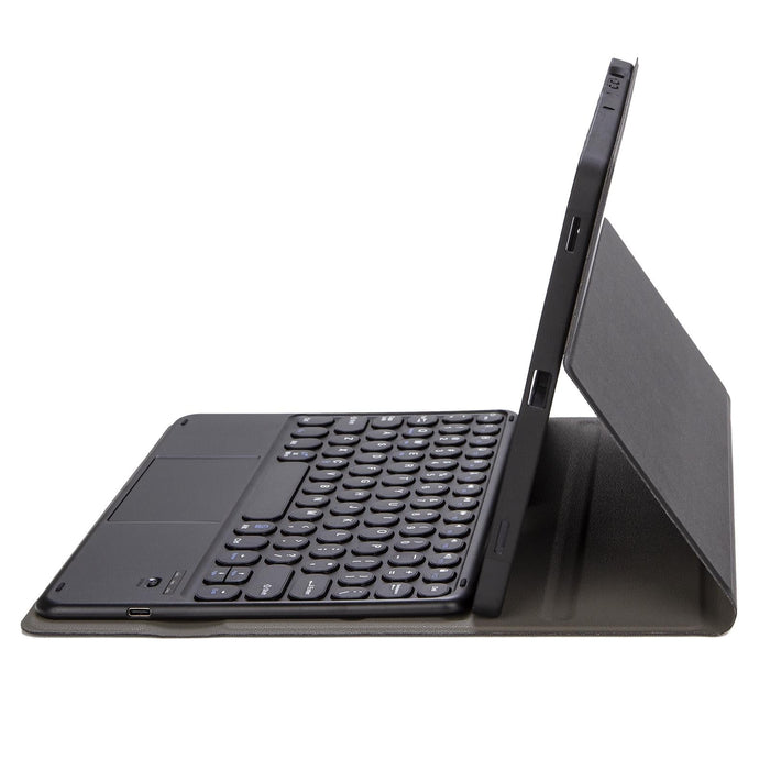 For Samsung Galaxy Tab S10 Fe / S9 Fe / S9 Candy Colour Tpu Round Keycap Touch Bluetooth Keyboard Leather Case