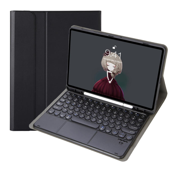 For Samsung Galaxy Tab S10 Fe / S9 Fe / S9 Candy Colour Tpu Round Keycap Touch Bluetooth Keyboard Leather Case