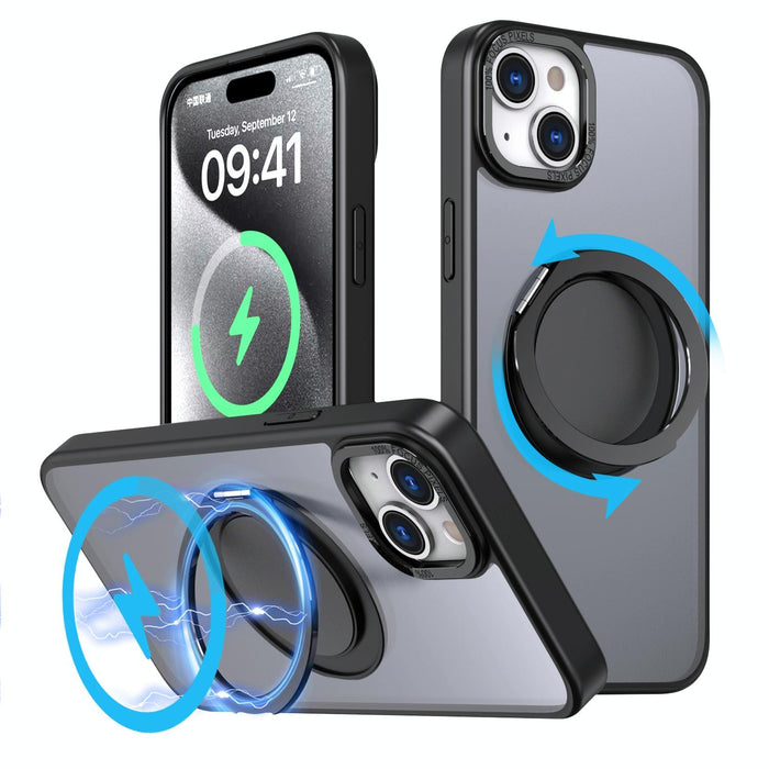 360 Degree Rotating Magsafe Magnetic Holder Phone Case