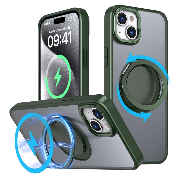 360 Degree Rotating Magsafe Magnetic Holder Phone Case