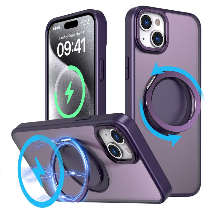 360 Degree Rotating Magsafe Magnetic Holder Phone Case