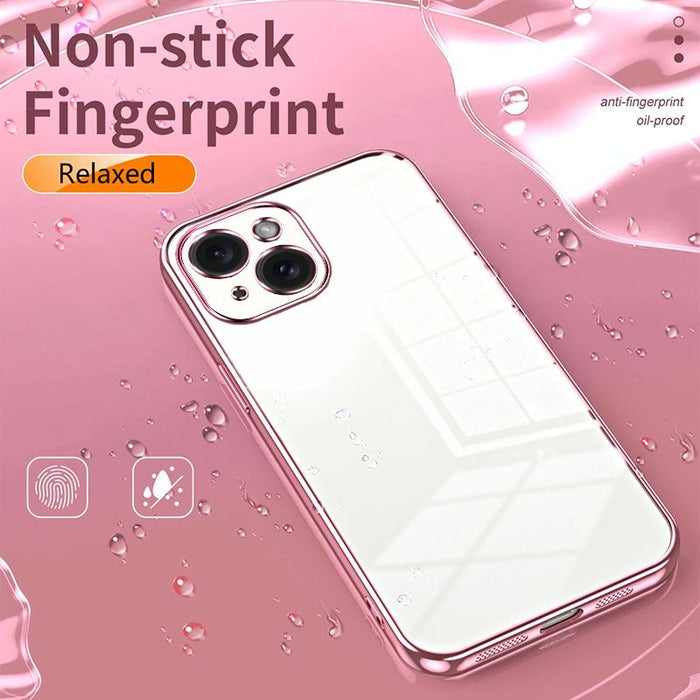 Plating Fine Hole Phone Case For Iphone 15