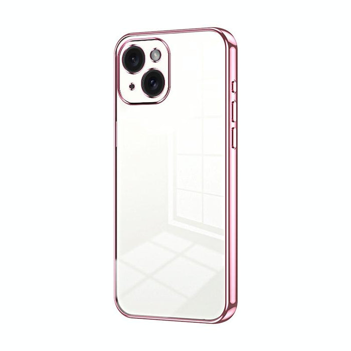 Plating Fine Hole Phone Case For Iphone 15