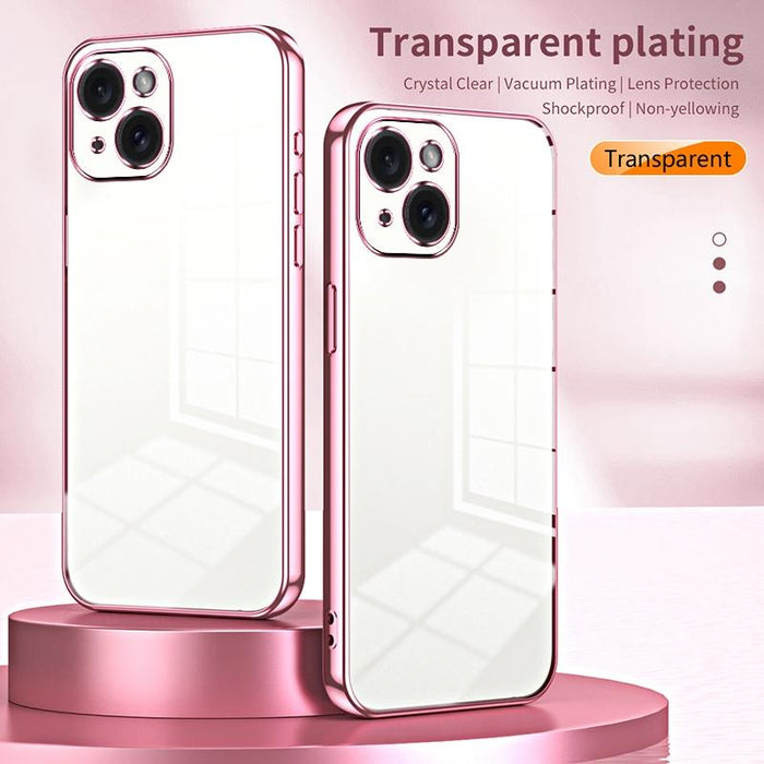 Plating Fine Hole Phone Case For Iphone 15