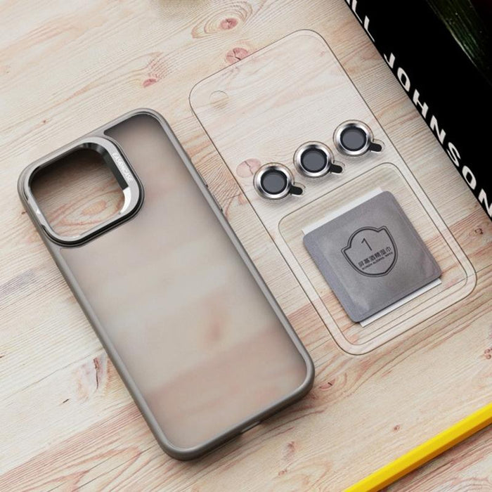 Invisible Lens Holder Pc Tpu Frosted Phone Case For Iphone