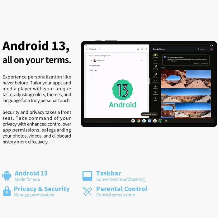 10.1 4G Lte Tablet 8Gb 128Gb Android 13 Octa Core Dual Sim