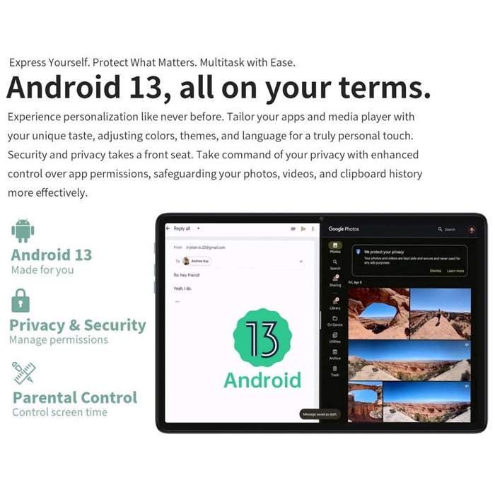 10.1 4G Lte Tablet 8Gb 128Gb Android 13 Octa Core Dual Sim