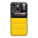 Colour Block Down Jacket Phone Case For Iphone 15