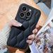 Fine Hole 8 Shaped Texture Eiderdown Airbag Phone Case