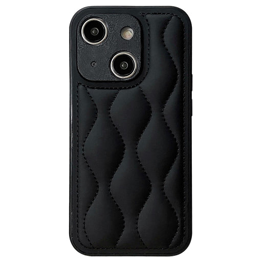 Fine Hole 8 Shaped Texture Eiderdown Airbag Phone Case