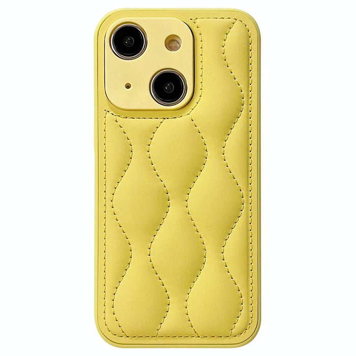 Fine Hole 8 Shaped Texture Eiderdown Airbag Phone Case