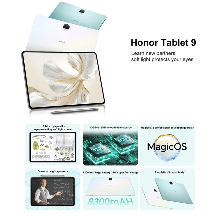 12.1 Wifi Tablet 8Gb 256Gb Magicos 7.2 Snapdragon 6 Gen1 Octa Core 2.2Ghz No Google Play