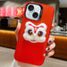 Year Lion Dance Plush Doll Phone Case For Iphone 15