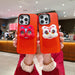 Year Lion Dance Plush Doll Phone Case For Iphone 15