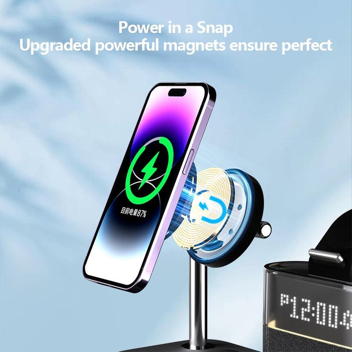 15W Wireless Charger Clock Lamp Multifunctional