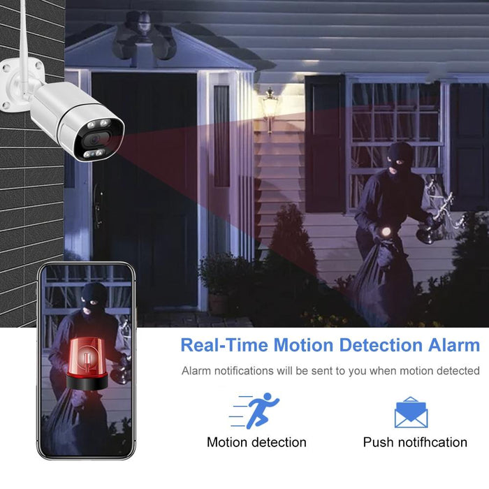 Q39 Motion Tracking Night Vision Smart Camera Supports Voice Intercom White