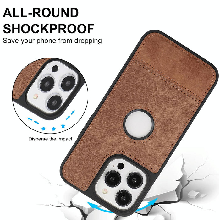 Splicing Sewing Hollow Cutout Pu Phone Case For Iphone 15